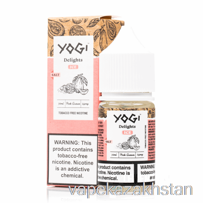 Vape Kazakhstan Pink Guava Ice Salts - Yogi Delights - 30mL 50mg